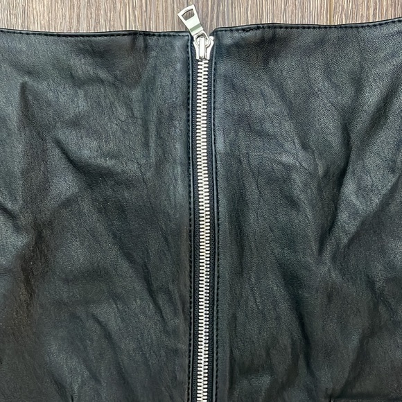 RtA Women's Black Zipped Leather Dress SZ. 4 - Picture 10 of 11